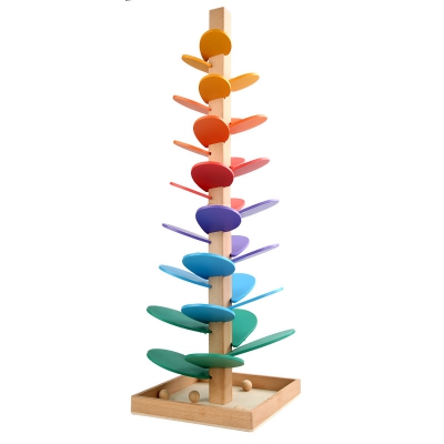 Wooden Rainbow Tree Educational Fun Assembly Toy