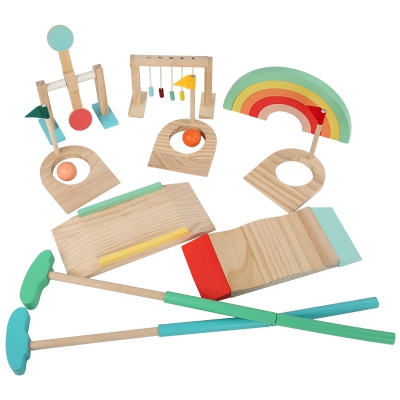 Custom wooden croquet set Glof Toy