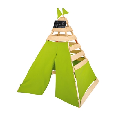 Wooden Teepee Kids Play Tent Garden House Toy
