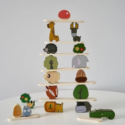 Balance Blocks Hand Eye Coordination Children′s Early Education Wooden Block Toy