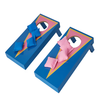 Portable Costom Wooden Cornhole Board Bean Bag Toss Set Garden Game